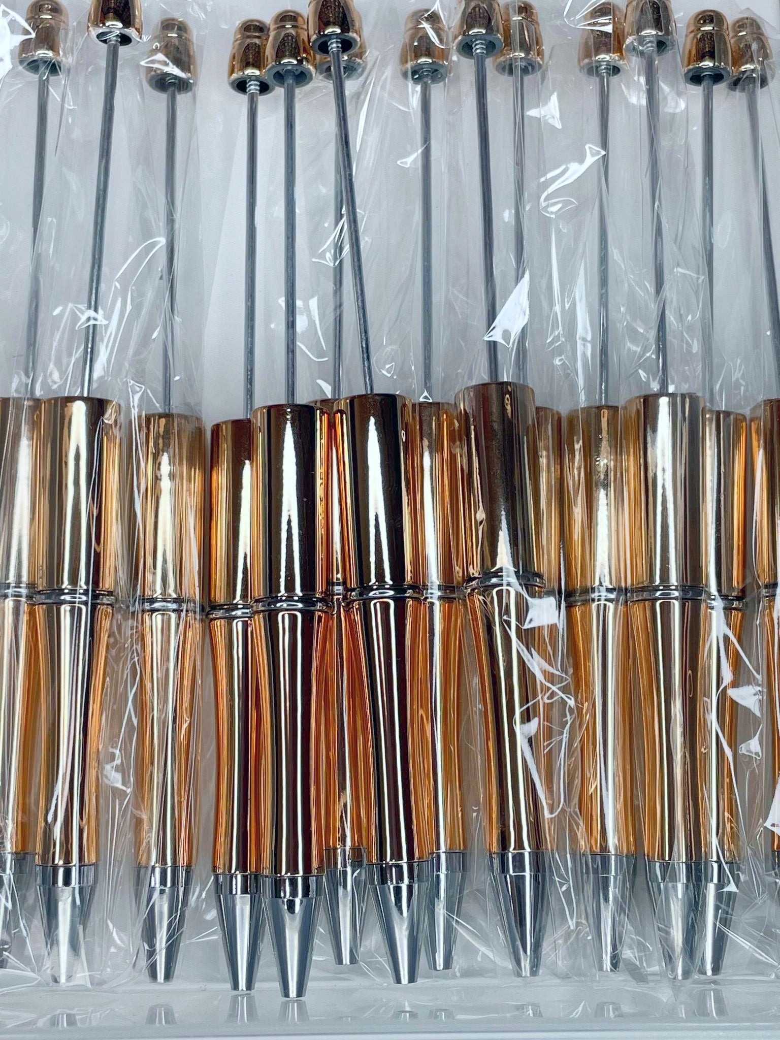 BEADABLE PLASTIC PEN CHROME COPPER B39 (1ct)