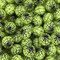 P578 SPIDER WEB LIME GLOW 15MM PRINT (10ct)