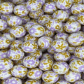 P523 LAVENDER FLORAL 15MM PRINT (10ct)