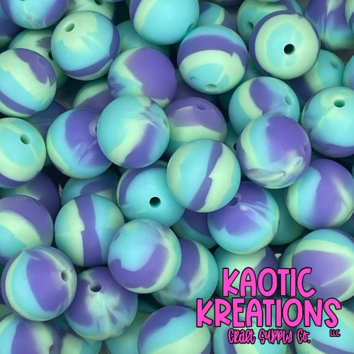 K12 15MM MINT/PURPLE/AQUA SWIRL (10ct)