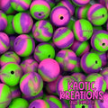K10 15MM PINK/PURPLE/LIME SWIRL (10ct)