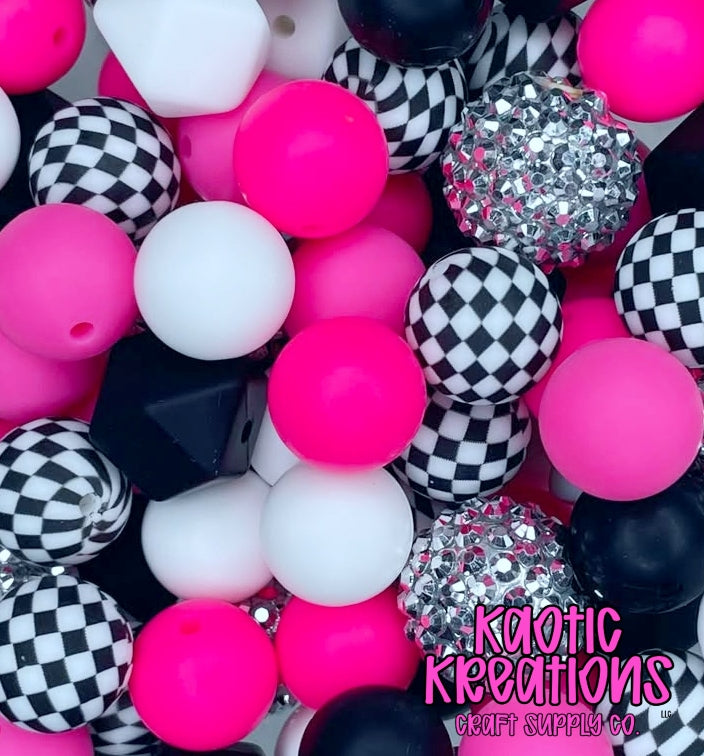 ACRYLIC SILICONE BEAD MIX #50 (22ct)