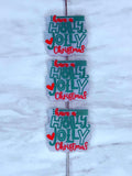 HOLLY JOLLY CHRISTMAS SILICONE FOCAL D630 (1ct)
