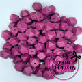 14MM HEXAGON MERLOT #24 (10ct)