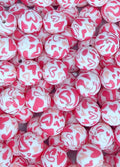 P719 PINK HEARTS 15MM PRINT (10ct)