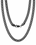 Black Cuban Link Chain (5mm)