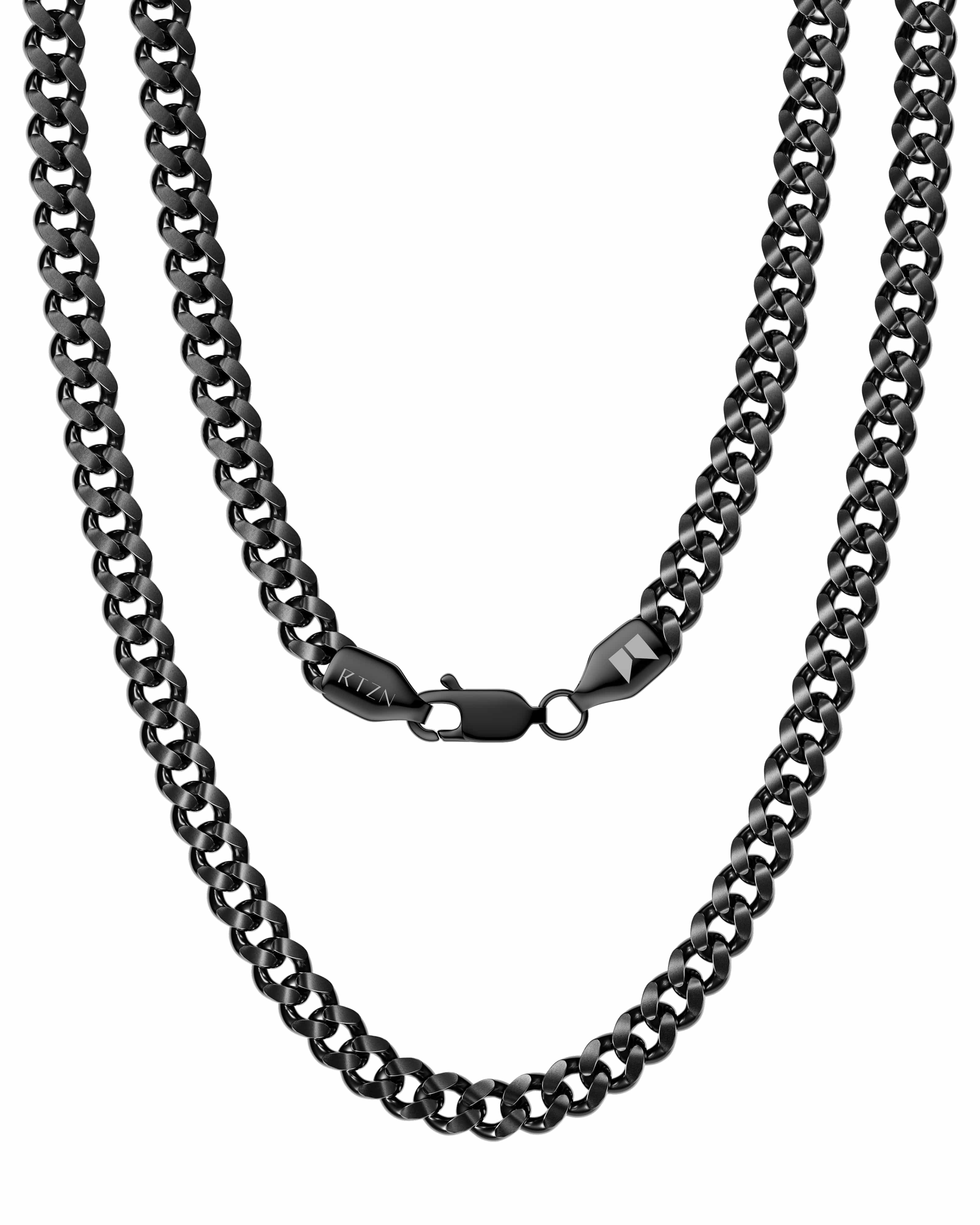 Black Cuban Link Chain (5mm)