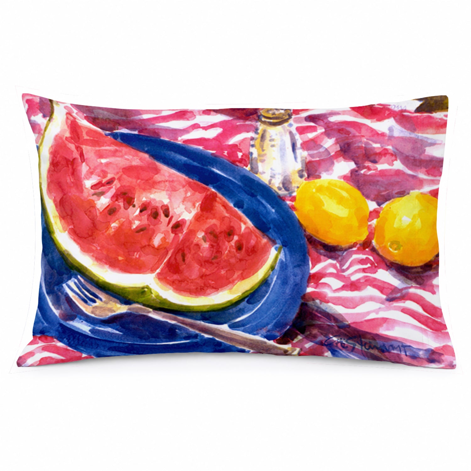 Watermelon Standard Pillowcase Lightweight Super Soft Easy Care Decorative Artwork Pillowcase, Standard