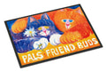 Cats Pals Friends Buds Doormat Indoor Outdoor 24H X 36W Front Door Mat Rugs for Entryway, Non Slip Washable Low Pile,