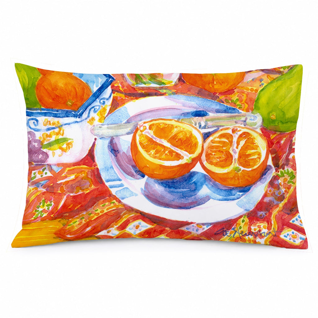Florida Oranges Sliced for breakfast Standard Pillowcase Lightweight Super Soft Easy Care Decorative Artwork Pillowcase, Standard