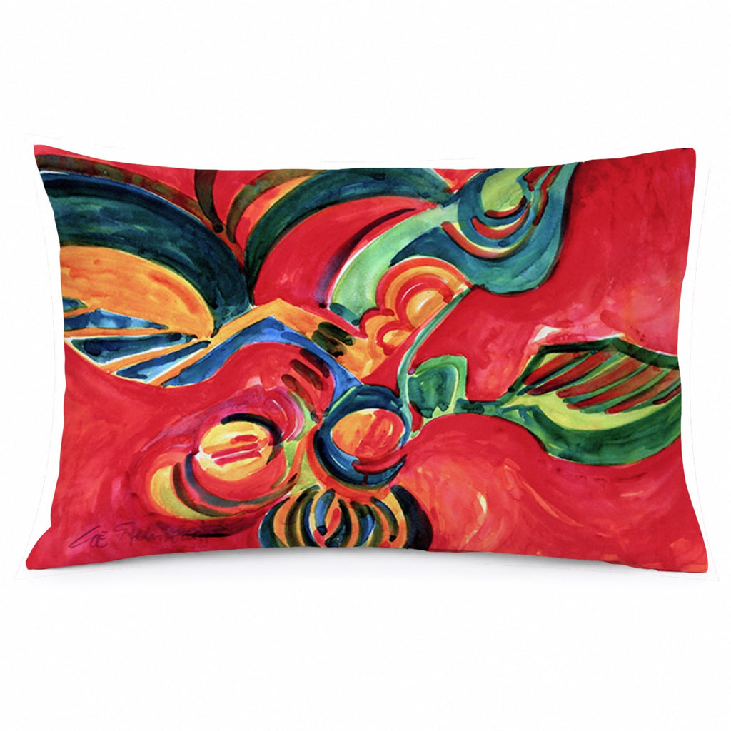 Red Flowers and berries Standard Pillowcase Lightweight Super Soft Easy Care Decorative Artwork Pillowcase, Standard