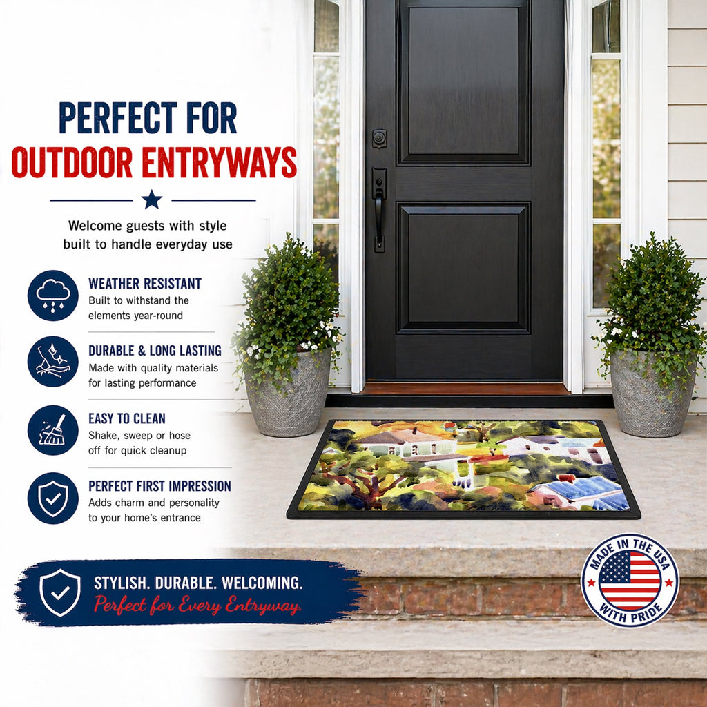 Houses Doormat Indoor Outdoor 18H X 27W Front Door Mat Rugs for Entryway, Non Slip Washable