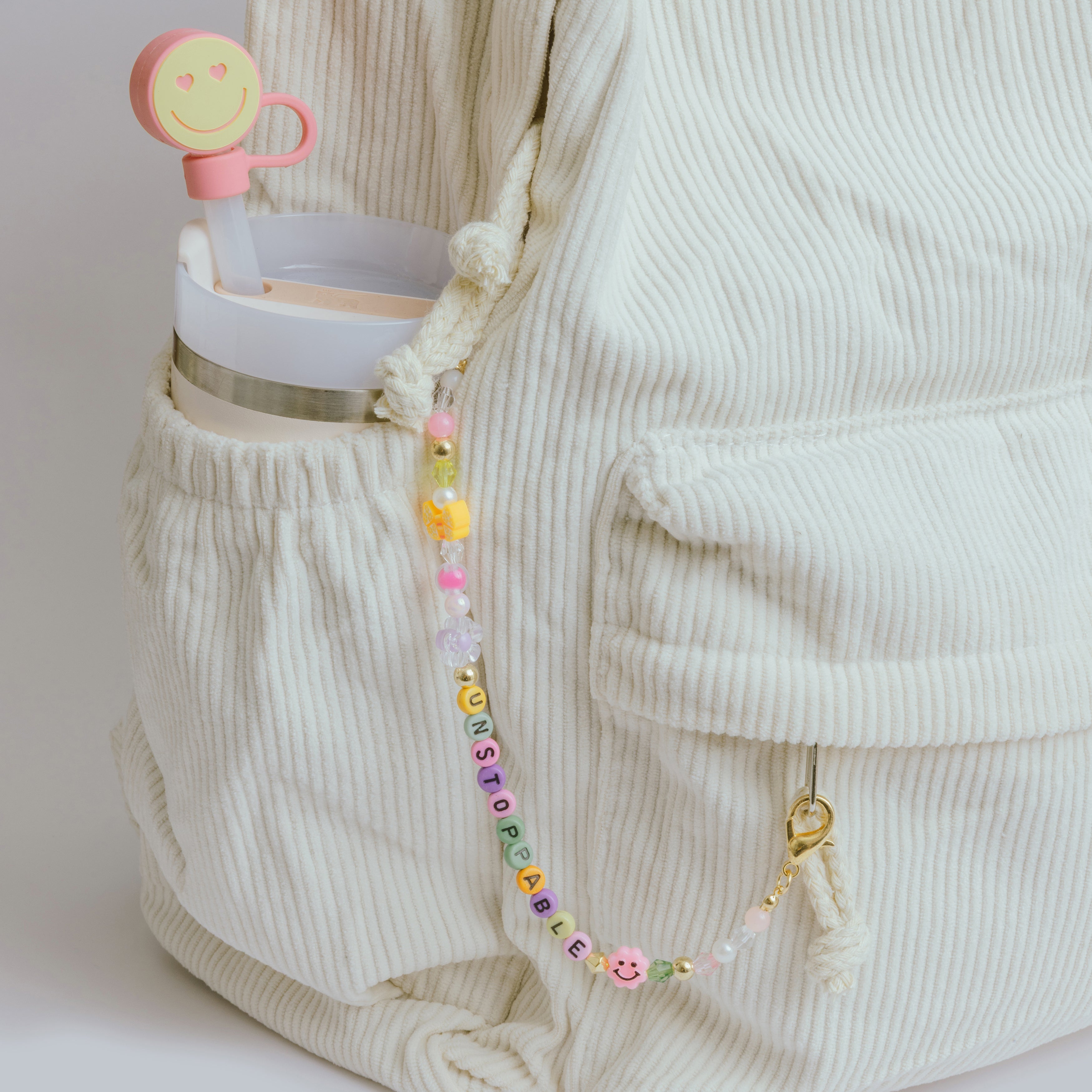 JMBM Kids Unstoppable Clip On Beaded Word Bag Chain