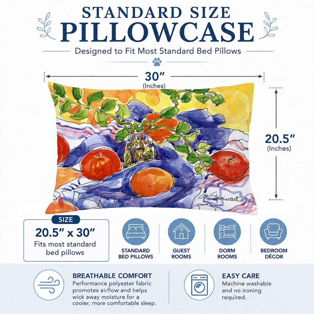 Apples Standard Pillowcase Lightweight Super Soft Easy Care Decorative Artwork Pillowcase, Standard
