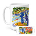 Harbour Ceramic Coffee Mug 15 oz Decorative Large C Handle Mug Cup for Tea, Cocoa Hot Chocolate