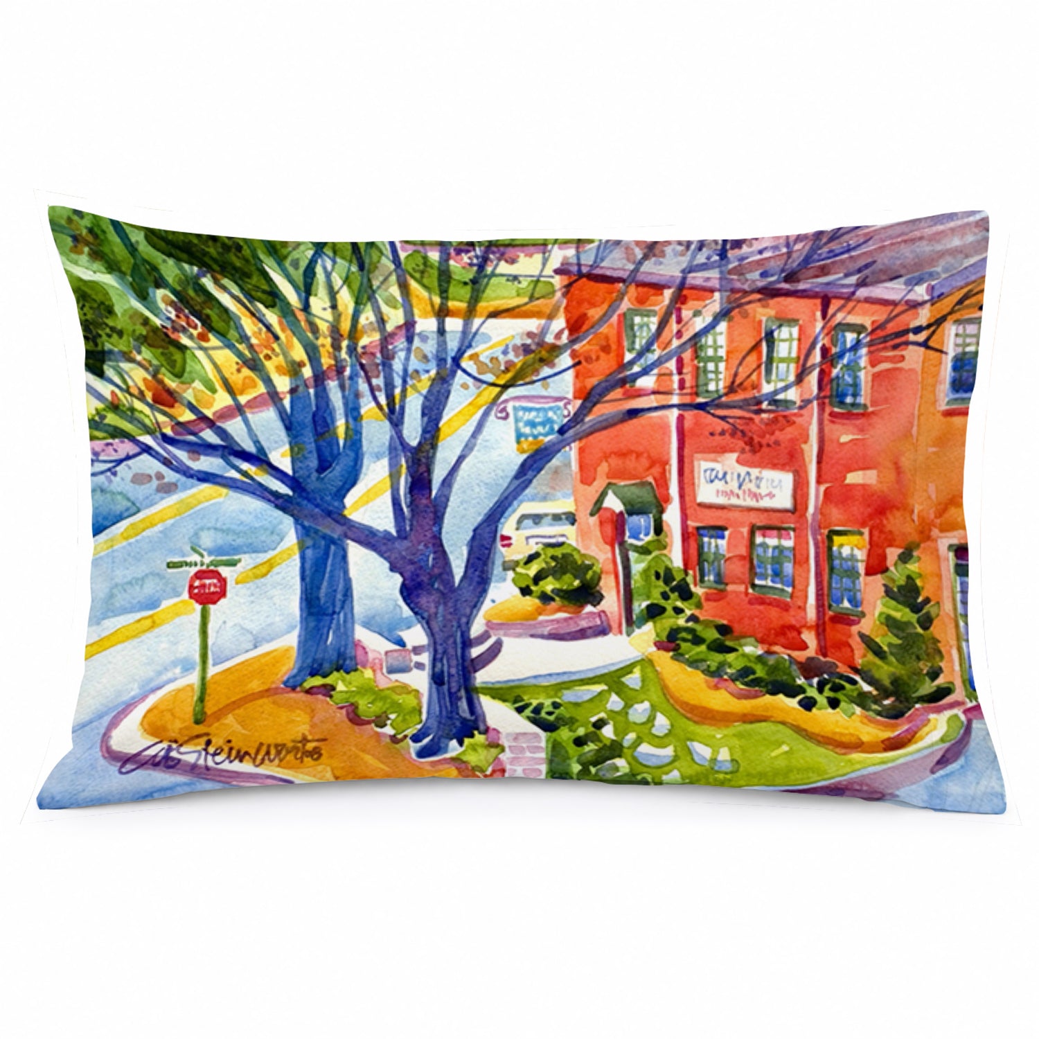 Harbour Standard Pillowcase Lightweight Super Soft Easy Care Decorative Artwork Pillowcase, Standard