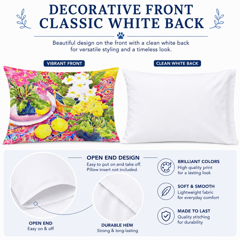 Flower - Primroses Standard Pillowcase Lightweight Super Soft Easy Care Decorative Artwork Pillowcase, Standard