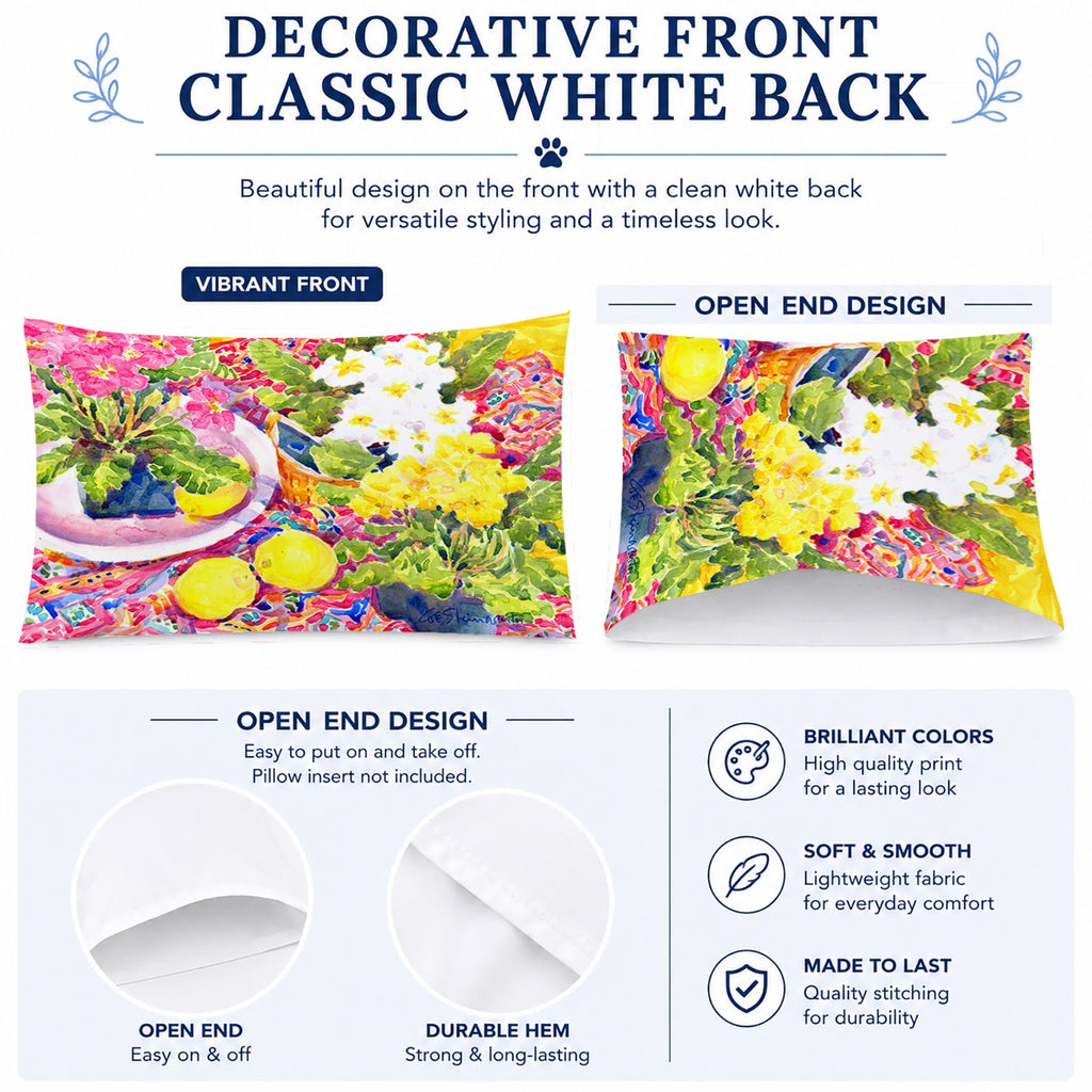 Flower - Primroses Standard Pillowcase Lightweight Super Soft Easy Care Decorative Artwork Pillowcase, Standard