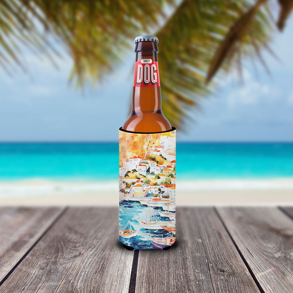 Harbour Slim Can Hugger , Insulated Foam Hugger for 12 oz Slim Cans, Beer Bottles & Water Bottles, Printed in USA