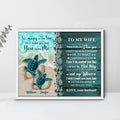 Personalized Sea Turtle Couple Poster - Best Gift For Couple/Valentine's Day - So Many In The Sea Yet I Found You And You Found Me