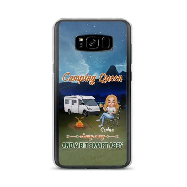 Personalized Camping Queen Phone Case - Gift Idea For Camping Lover - Case For iPhone And Samsung