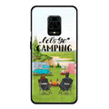 Personalized Camping Phone Case - Couple With Up To 2 Kids And 4 Pets - Gift Idea For Camping Lover - Let's Go Camping - Case For Xiaomi, Oppo And Huawei