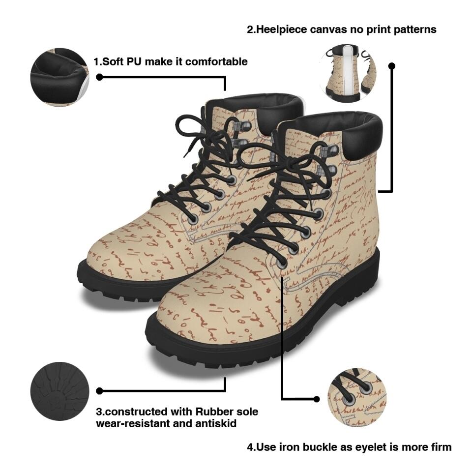 Personalized Dog Season Short Boots - Up to 5 Dogs - Gift Idea For Dog Lovers - Never Walk Alone