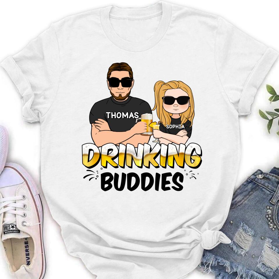 Personalized Drinking Buddies Shirt/Sleeve/Hoodie/Sweatshirt - Father's Day Gift Idea