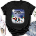 Personalized Couple Camping Xmas T-Shirt/Sweatshirt/Hoodie - Couple With Up to 4 Pets - Christmas Gift For Cat/Dog Lover