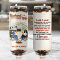 Personalized Camping Soda Can Tumbler - Gift Idea For Camping Lover/Couple - Husband & Wife Camping Partners For Life