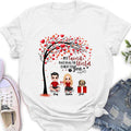 Personalized Couple T-shirt - Up to 5 Dogs - Gifts for Couples - Happy Valentine's Day
