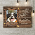 Personalized Memorial Photo Canvas - Memorial Gift Idea For Pet Lovers - You Smiled With Your Eyes Laughed With Your Tail And Loved With Your Heart