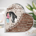 Personalized Horse Girl Crystal Heart - Gift Idea For Horse Lovers - Up To 5 Horses - You Are Not Just A Horse, You Are My Sanity