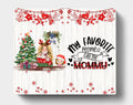 Personalized Mommy And Kids Xmas Canvas - Mom With Up to 5 Kids - Christmas Gift For Mom - T1IGHH