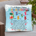 Personalized Grandma Dinosaurs Pillow Cover - Up to 5 Grandkids Dinosaurs - To A Roar Some Nanasaurus