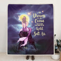 Personalized Mermaid Girl Quilt/Fleece Blanket - Gift for Girls, Mermaid lovers