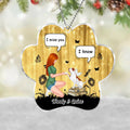 Personalized Dog Mom Paw Acrylic Ornament - Christmas Gift Idea for Dog Lovers