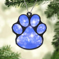 Personalized Christmas Paw Acrylic Ornament - Gift Idea For Christmas 2026 - Dog Lover Gift Idea