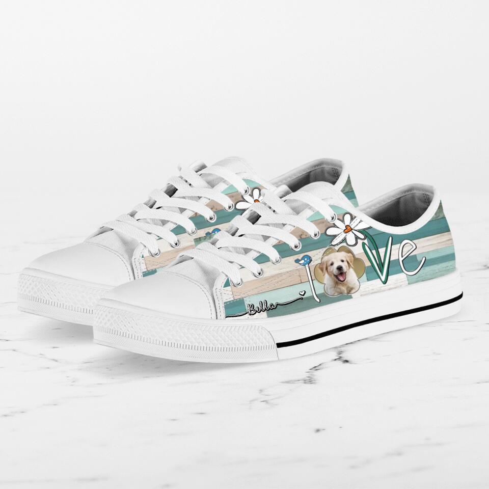 Personalized Dog Photo Sneakers - Gift Idea For Dog Lovers