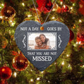 Personalized Heart Acrylic Ornament - Upload Couple Photo - Christmas Gift Idea For Couple/Parents/Birthday