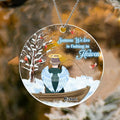 Personalized Fishing In Heaven Acrylic Ornament - Memorial Gift Idea For Dad/Husband - Some We Love Is Fishing In Heaven