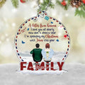 Personalized Memorial Family Acrylic Ornament - Up to 5 People - Memorial Gift For Family Members - A Letter From Heaven