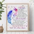 Custom Personalized My Dad My Angel Memorial Poster - Memorial Gift Idea For Mom/Dad/ Husband/Wife - Your Battle Is Now Over