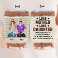 Personalized Mother & Daughter Wine Tumbler - Mom With Up to 3 Daughters - Mother's Day Gift For Mom - Like Mother Like Daughter