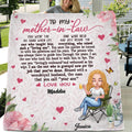 Personalized Mother-In-Law Fleece Throw Blanket/Quilt - Best Gift Idea For Mother's Day - To My Mother-In-Law