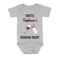 Personalized Baby Onesie/T-Shirt - Mother's Day Gift Idea For - Auntie Drinking Buddy