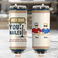 Personalized Nailed It Dad Soda Can Tumbler - Gift Idea For Father/Father's Day Gift - You Actually Nailed Mom But That Made Me So Good Job