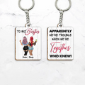 Personalized Besties Wooden Keychain - Up to 4 Girls - Gift Idea For Friends/Besties - To My Besties