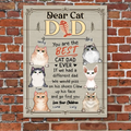 Personalized Pet Wooden Sign - Gift Idea For Dog Mom/Cat Dad On Mother's Day/Father's Day - You Are The Best Cat Dad Ever