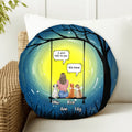 Personalized Memorial Dog Round Pillow - Up to 3 Dogs - Best Gift For Dog Lovers - I Still Talk To You